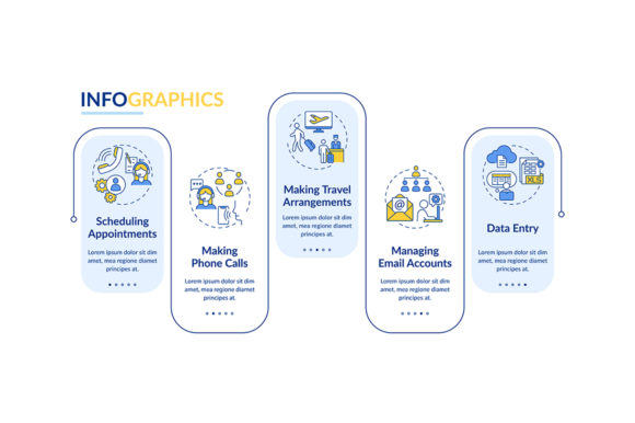 Administrative Management Infographic for Graphics and Projects