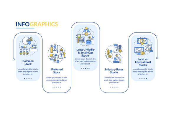 Assets Types Vector Infographic Template for Graphics and Infographics