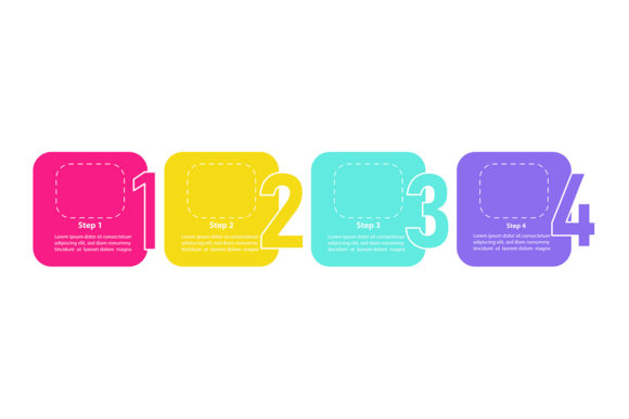 Bright Creative Infographic Template for Business Graphics