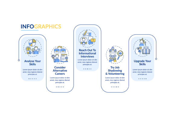 Career Transition Steps Infographic Graphics