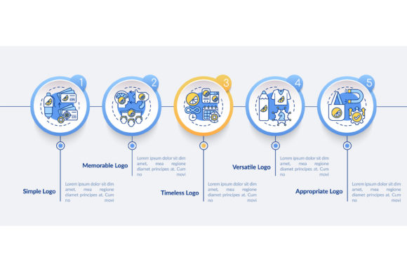 Effective Logo Design Vector Infographic for Graphics and Infographics