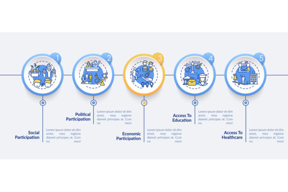 Gender Gap Criteria Vector Infographic