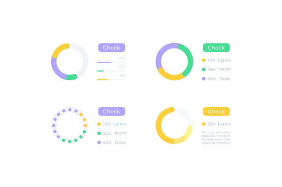 Info Analysis UI Elements Kit for Modern Graphics and Infographics