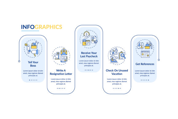 Job Change Checklist Vector Infographic