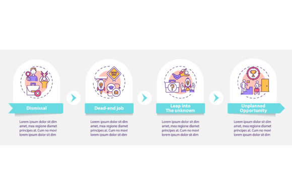 Job Transition Causes Vector Infographic