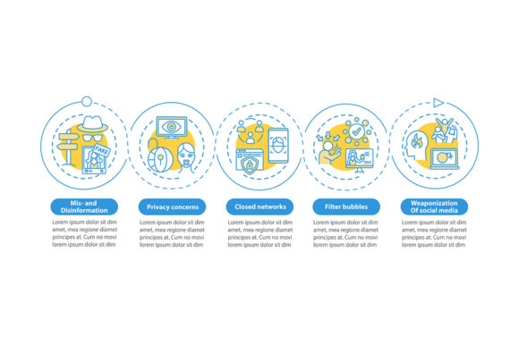 Journalism Challenges Vector Infographic for Handmade Creations