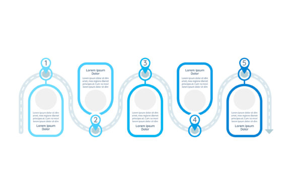 Journey Plan Vector Infographic Template for Modern Graphics