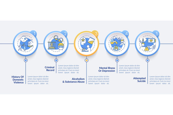 Mental Illness Vector Infographic Graphics