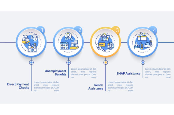 Rental Assistance Vector Infographic Graphics