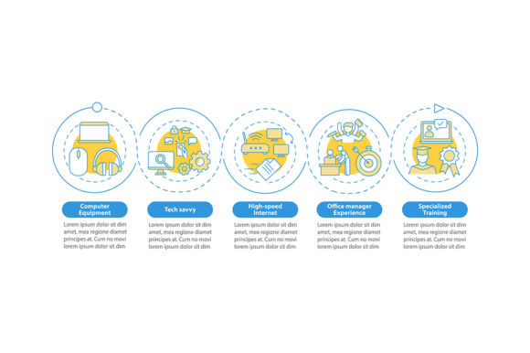 VA Requirements Vector Infographic for Branding and Marketing Graphics